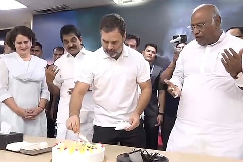 Rahul Gandhi's birthday celebration at AICC HQ